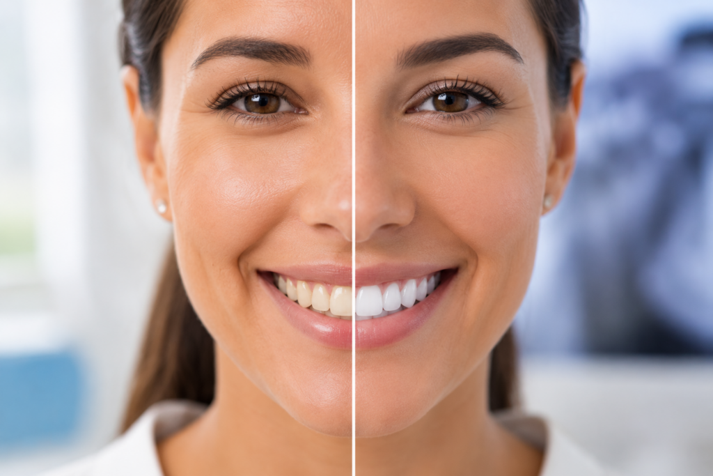 professional teeth whitening treatment